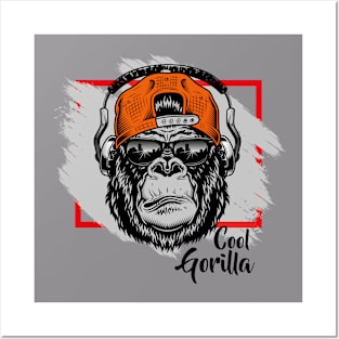 Cool Gorilla Posters and Art